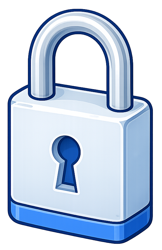 Padlock icon representing financial protection and insurance financial guide.