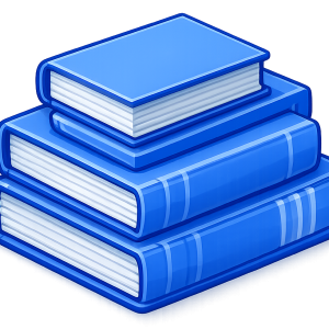Books icon representing case studies.