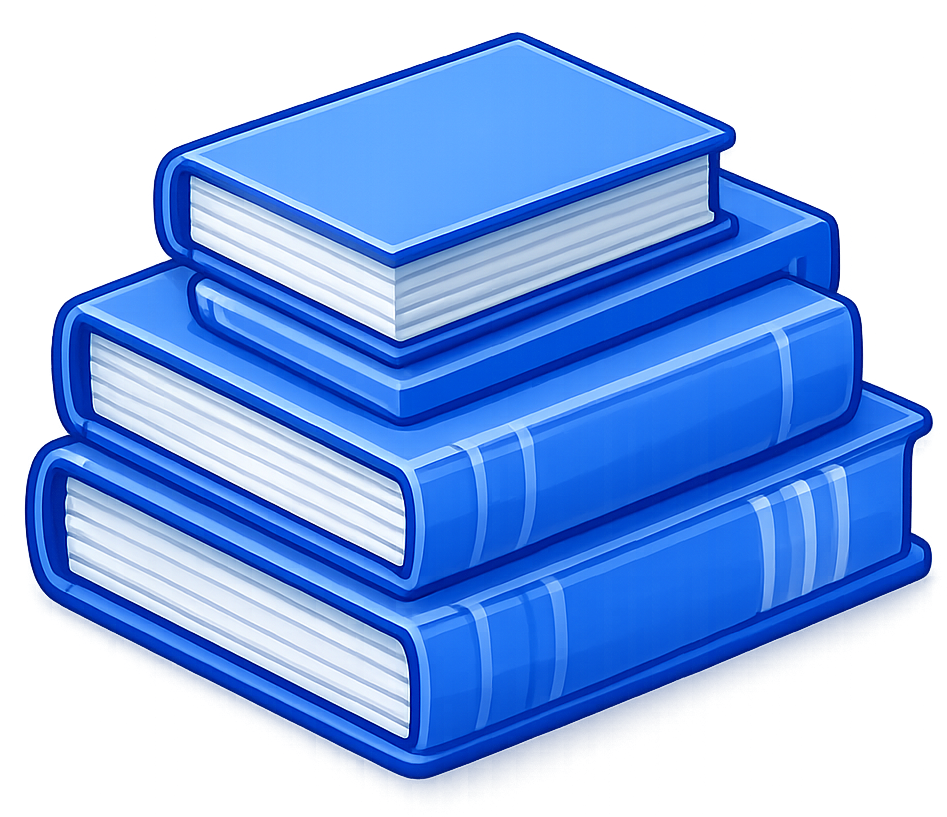 Books icon representing case studies.