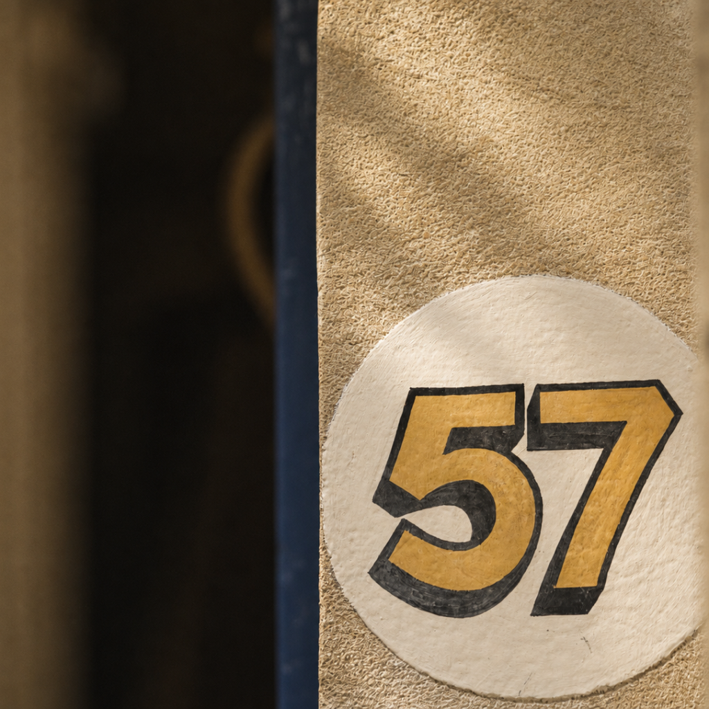Number 57 sign outside the Digby Associates Bristol office.